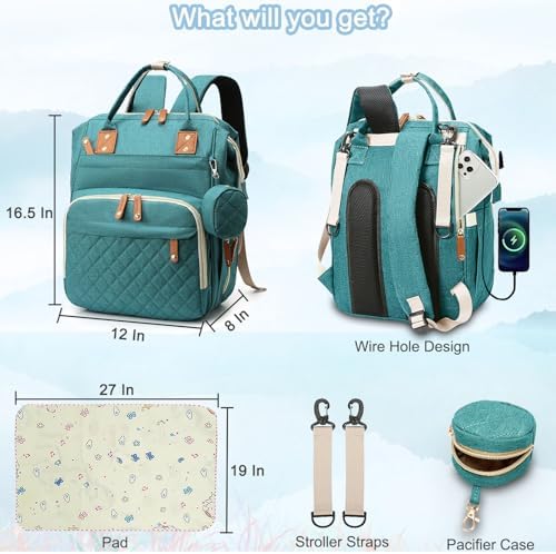 SHITIESHOU Diaper Bag Backpack Baby Bag, Baby Girl Boy Diaper Bag - Image 6