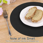 SHACOS 100 PCS Round Paper Placemats 13 inch Disposable Paper Place Mats - Image 4