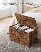 VASAGLE Storage Chest, 39.4 Inches Width Bench - Image 4