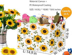 Sunflower Empty Gift Storage Basket Collapsible Canvas Baby Toy Bin Decor - Image 2