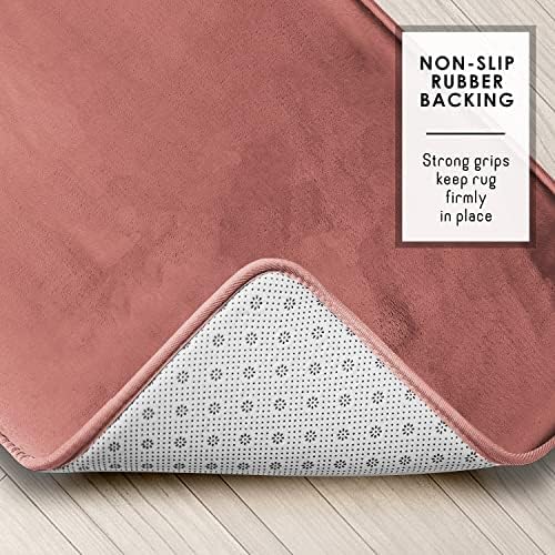 Clara Clark Bathroom Rugs, Velvet Memory Foam Bath Mat, Machine Washable Bath - Image 5