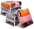 Shappy 6 Packs Clear Plastic Storage Bags by Shappy