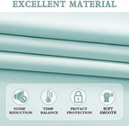 DONREN 2 Panels Room Darkening Aqua Valances - Image 3