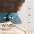 Muslin Baby Bibs for Unisex Boys Girls, Cotton Drool Bibs, Adjustable Newborn - Image 4