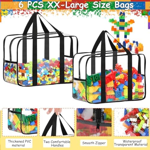 6 Pcs XXL Toy Storage Bags - Image 3