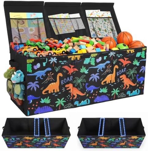 Toy Box with Adjustable Divider Large Toy Chest Storage by UnicornCastle