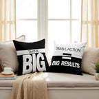 Motivational Throw Pillow Covers 18x18 Set of 2, Inspirational Gifts, - Image 3