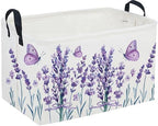 Sanjiaofeng Rectangular Kids Basket Flower Storage Bins, Girls Storage Basket by Sanjiaofen