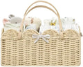 HBlife Baby Diaper Caddy, Paper Rope Storage Baskets Nursery Bin by HBlife