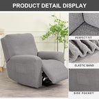 Recliner Chair Covers 4-Pieces Recliner Slipcovers Lazy Boy Chair Covers - Image 3