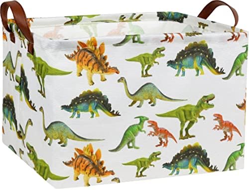 Rectangular Dinosaur Basket Baby Kids Storage Basket by HIYAGON