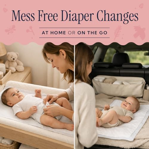 Peekapoo - The Original Disposable Baby Changing Pad Liners – 50 Pack - Image 5