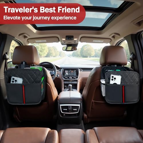 Back of Seat Car Organizer and Storage, Backseat Organizer, 2 Pack - Image 3
