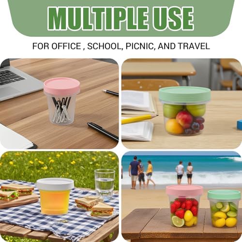 6 Pack 10oz Food Storage Containers, Plastic Containers - Image 4