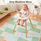 Basumee Splat Mat for Under High Chair, Waterproof & Mess-Proof Floor Mat - Image 5
