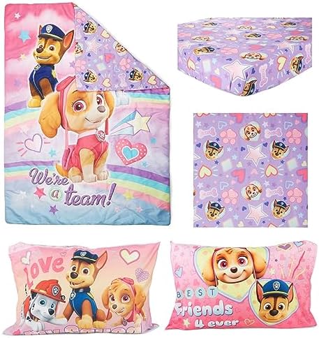 Paw Patrol Skye We're A Team 4 Piece Toddler Bedding Set - Image 2