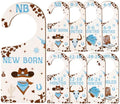 Baby Closet Dividers 8PCS, Western Cowboy Theme Wooden Double-Sided Clothes by CORNERLACE