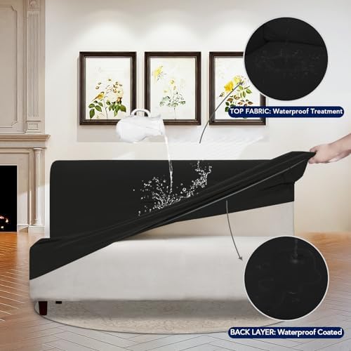 PureFit Waterproof Futon Couch Cover Slipcovers - Image 3