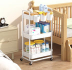Baby Diaper Caddy, Locking Rolling Cart - Image 3