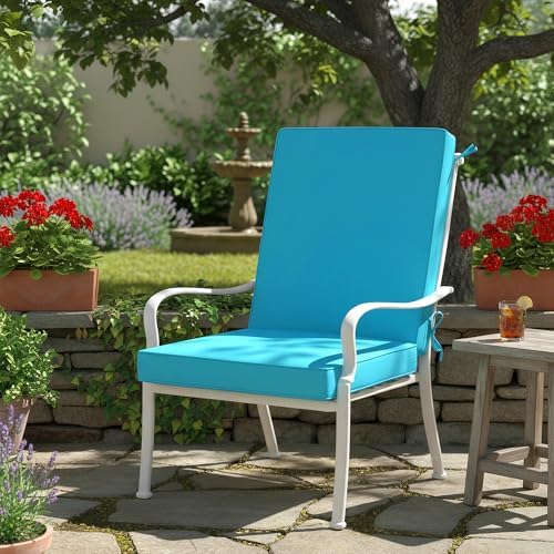 Summsun High Back Patio Dining Chair Cushions, 20 x 20 Inch - Image 2