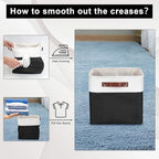 Bagnizer Collapsible Fabric Storage Cubes 11x11 Cube Storage Bins, 4 Pack - Image 5
