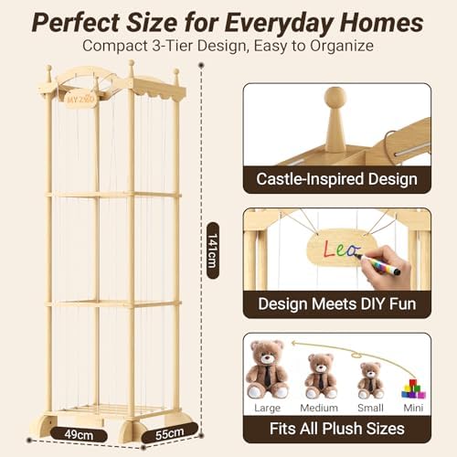 COSYLAND Stuffed Animal Storage Plushies Organizer - Image 3