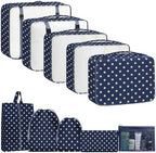 Packing Cubes for Travel 10 Set Luggage Organizer Bags by YEEYAA