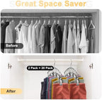 Volnamal Legging Organizer for Closet, Metal Yoga Pants Hanger w/Rubber Coated - Image 3