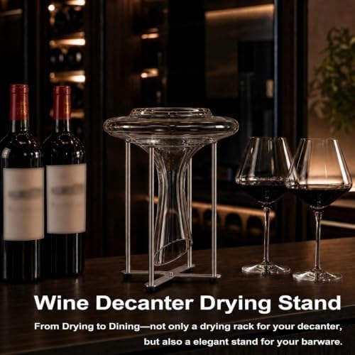 Plastic Bag & Bottle Drying Rack, Wine Decanter Drying Stand - Image 5
