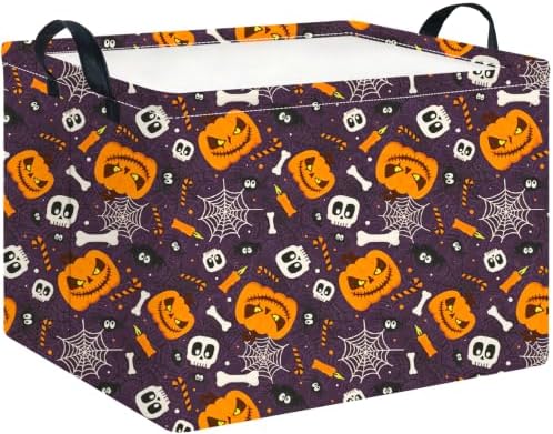 CLOCOR Rectangular Storage Basket, Collapsible Cute Pattern Storage Bin by CLOCOR