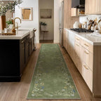 2x10 Washable Hallway Runner Rug: Kitchen Rugs Non Slip Long Carpet Runners - Image 2