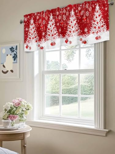 Vandarllin Red Christmas Valance Curtains - Image 5