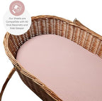 Muslin Bassinet Sheets for Maxi Cosi Iora, Delta Children, Munchkin Brica - Image 4