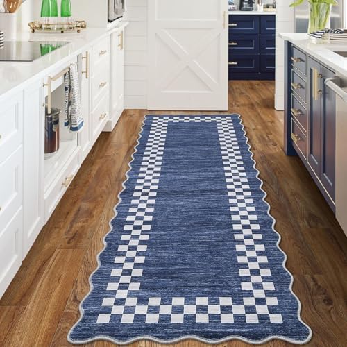 GarveeHome Hallway Runner Rug 2x6 Scalloped Washable Rug - Image 2