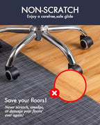 BARoyal Office Chair Mat for Hardwood Floor Under Desk Computer Rolling Chair - Image 2