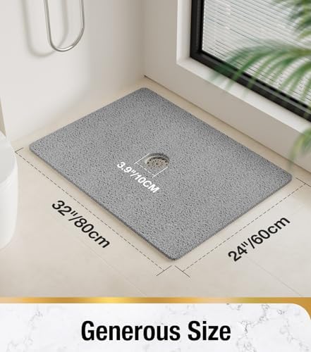 HITSLAM Shower Mat, 32 x 24 Inch Non Slip Bath Mat - Image 2