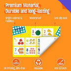 6 Pack Placemats for Kids, Non-Slip Washable, Reusable Alphabet, Shape & Color - Image 4
