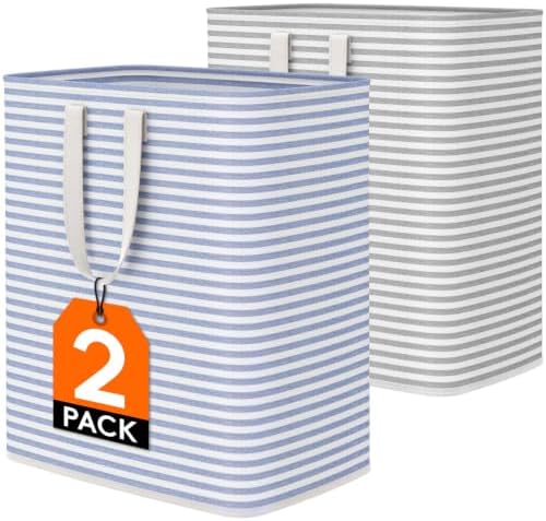 Lifewit 100L Large Laundry Baskets, 2 Pack, Reinforced Handles by Lifewit