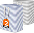 Lifewit 100L Large Laundry Baskets, 2 Pack, Reinforced Handles by Lifewit