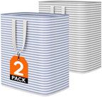 Lifewit 100L Large Laundry Baskets, 2 Pack, Reinforced Handles by Lifewit