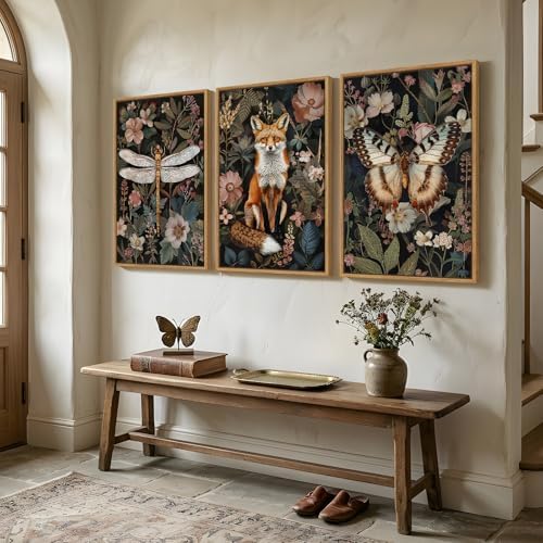 Framed Vintage Botanical Animal Wall Art - Image 2