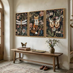 Framed Vintage Botanical Animal Wall Art - Image 2