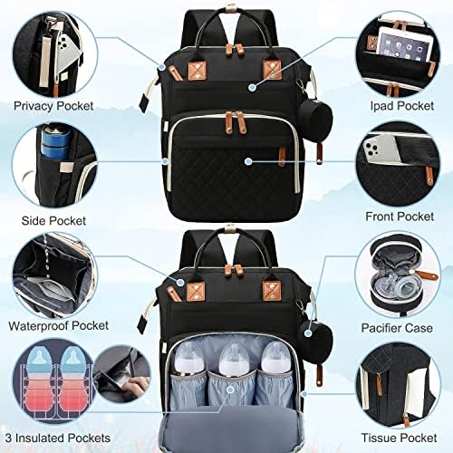 SHITIESHOU Diaper Bag Backpack Baby Bag, Baby Girl Boy Diaper Bag - Image 3