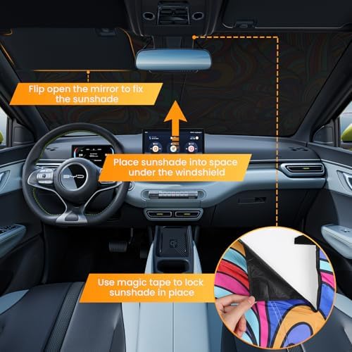Car Windshield Sun Shade UV Reflector Foldable Front Window SUV - Image 5