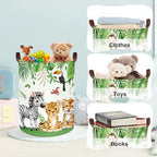 Clastyle Safari Animal Laundry Basket Leaf Kids Clothes Book Storage Basket - Image 5