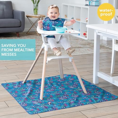 Bumkins Baby Splat Mat for Under High Chair, Babies Toddlers Eating Mess Mat - Image 2