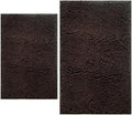 Bathroom Rugs Sets 2 Piece, Extra Soft Chenille Bath Mat Ultra Absorbent by BOANKODU