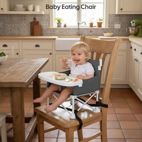 Cochildor 4-in-1 Portable Baby Chair, Foldable Toddler Booster Seat - Image 6