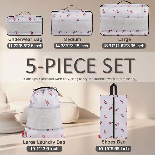 U+U 5 Set Packing Cubes, Travel Organizers - Image 3