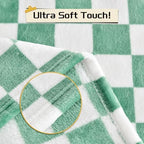 Yurhap Checkered Baby Blanket Fleece Baby Blankets - Image 6